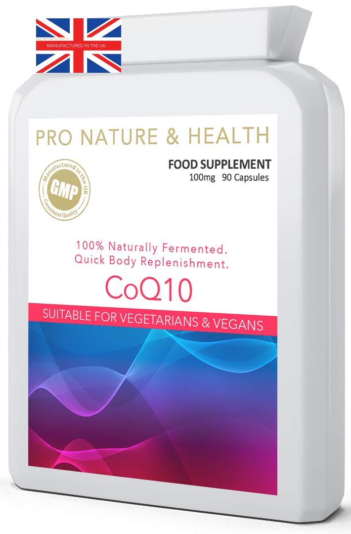 CoQ10 100mg | Ubiquinone Coenzyme Q10 Supplement with Vitamin B1 | 90 Capsules | Energy Production & Heart Health | Pure & Naturally Fermented for High Absorption | UK Made & Vegan