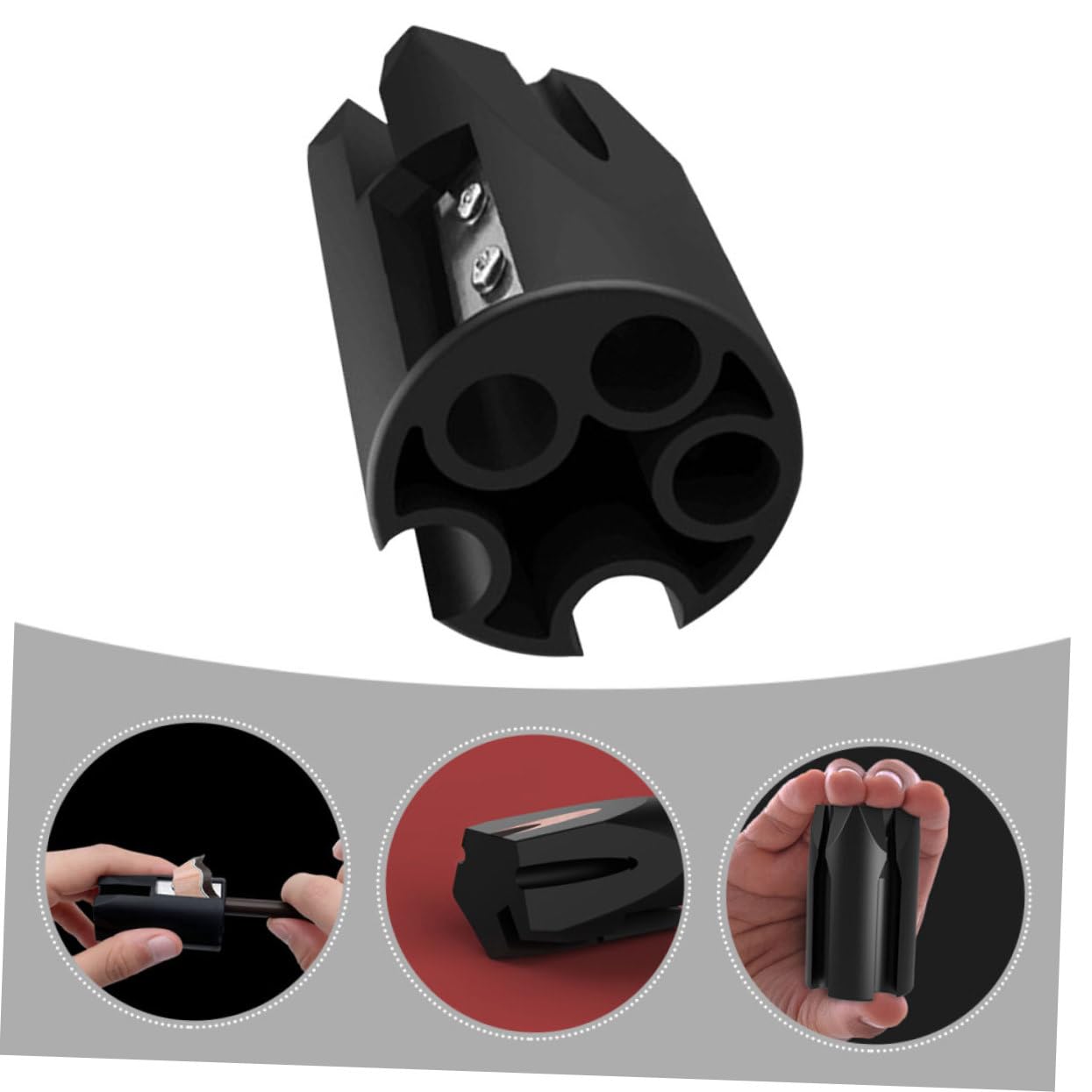 4 Stück Augenbrauenspitzer Bleistiftspitzer Für Frauen Augenbrauen-make-up Anspitzer Für Make-up-stifte Bleistiftschärfer Machen Kosmetik Make-up- Gesicht Saigang Black