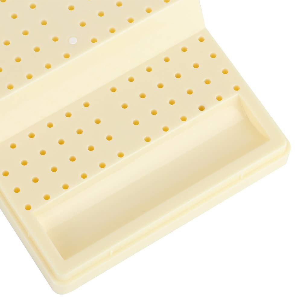Accessoire Dentaire D'organisateur de Bloc de Fraise de 168 Trous, Station de Support de Fraises de Désinfection Dentaire