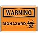 Accuform MBHZ300VP Safety Sign, Warning - Biohazard, 10" X 14", Plastic