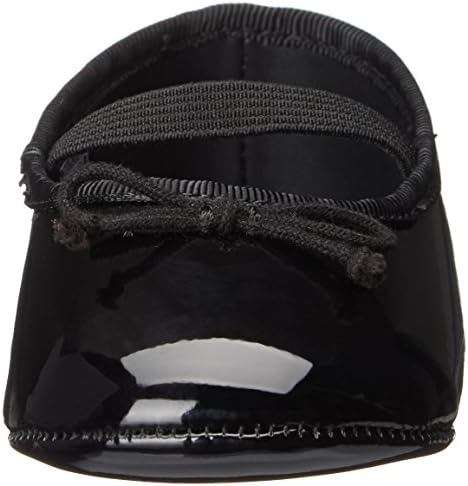 POLO RALPH LAUREN Kids Baby-Girl's Allie Ballet Flat, Black Patent, Ruby, Black/Red/White, 0 M US Infant | Image 1