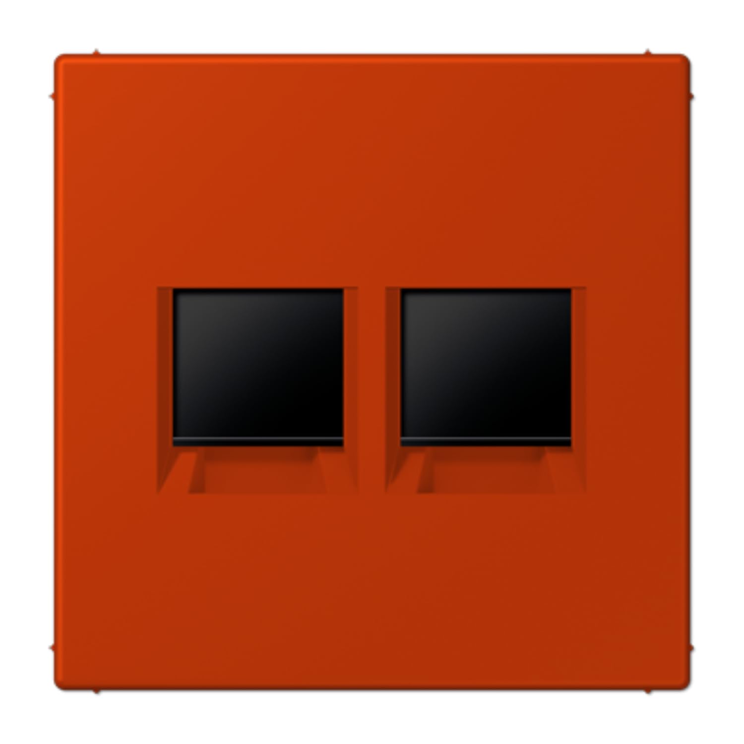 Plaque modulaire Jack-Rad JUNG LC1969-2WE244 avec 2 prises LC4320A pour installation murale