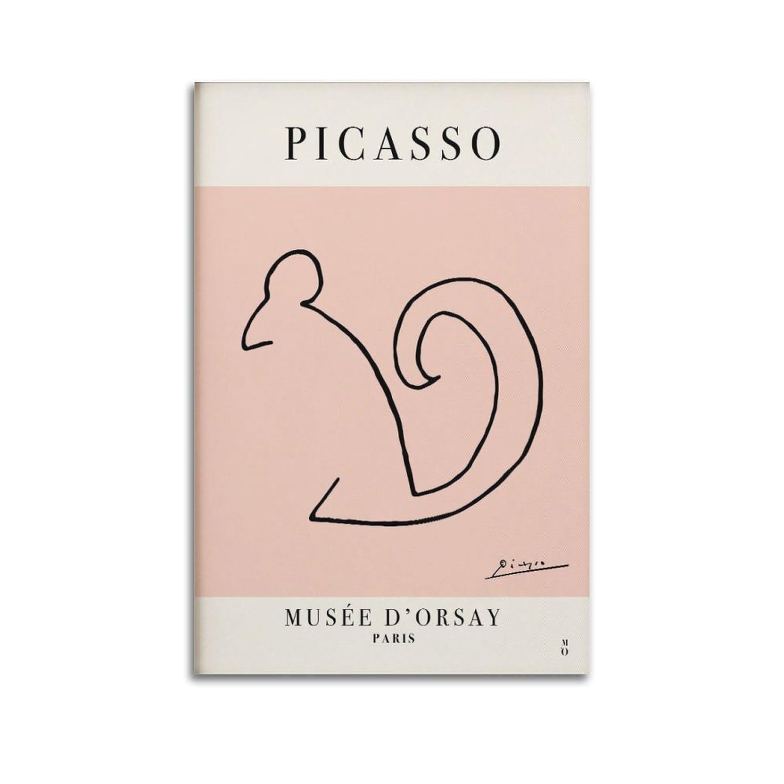 xiaoxiaoshen Picasso Squirrel Line, Neutral Decoration for Living Room, Minimal Canvas Poster Wall Art Prints Room Aesthetic Murals Bedroom And Living Decorations 20x30inch(50x75cm)