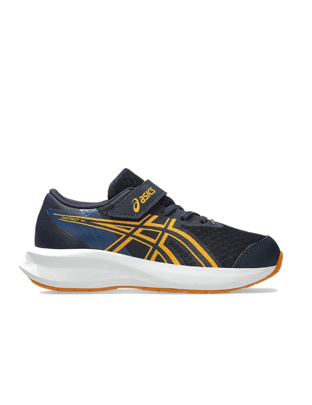 Asics Patriot 14 Trainers Navy/Orange Size 35 Kids
