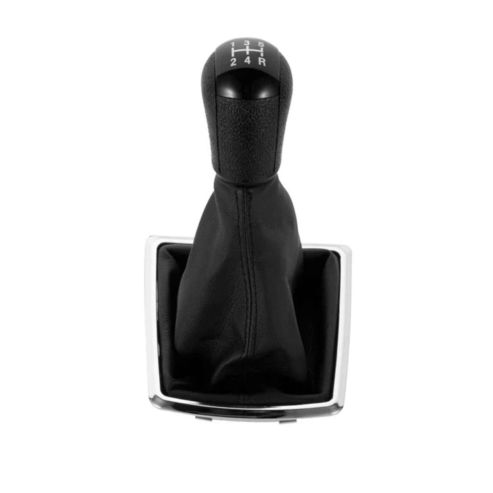 Glblpexelr Black 5 Speed For Focus 2 For Mondeo Mk2 2005-2008 Sporty Shift Knob Silver / Black