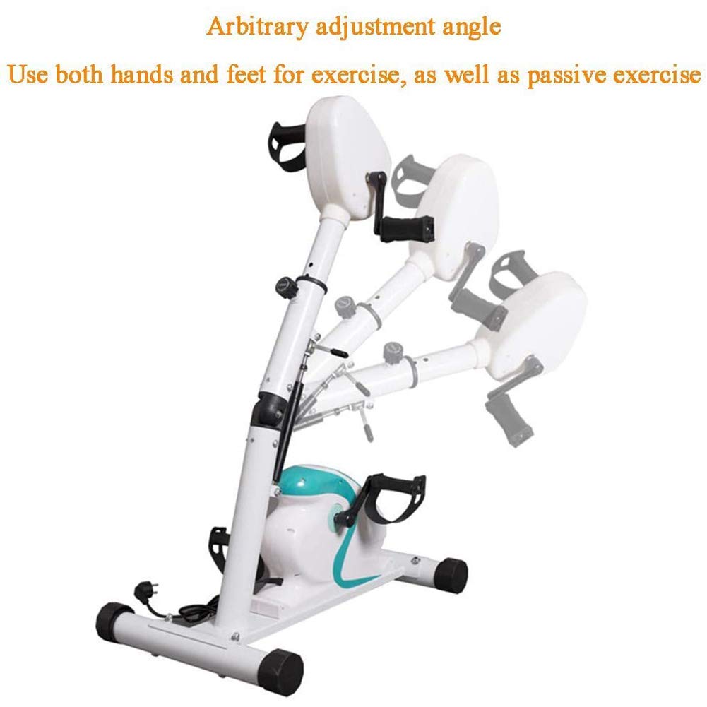 Tapis roulant Pieghevoli Pedale Elettrico per Esercizi, Cyclette stazionaria, Altezza Regolabile per Riabilitazione Fitness Indoor per Braccia e Gambe