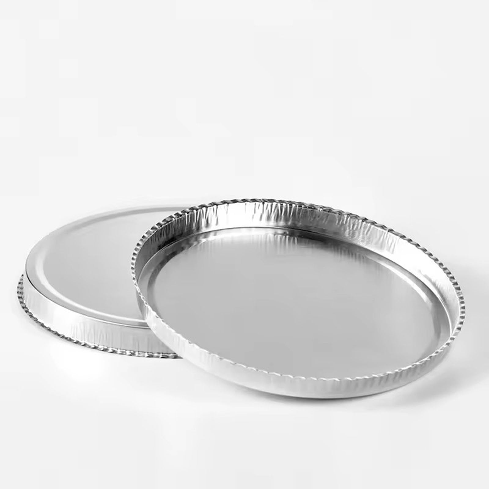Jednorazowe szalki wagowe z folii aluminiowej do analizy wilgoci, średnica 90 mm, opakowanie 50 sztuk, idealne do pomiarów próbek laboratoryjnych