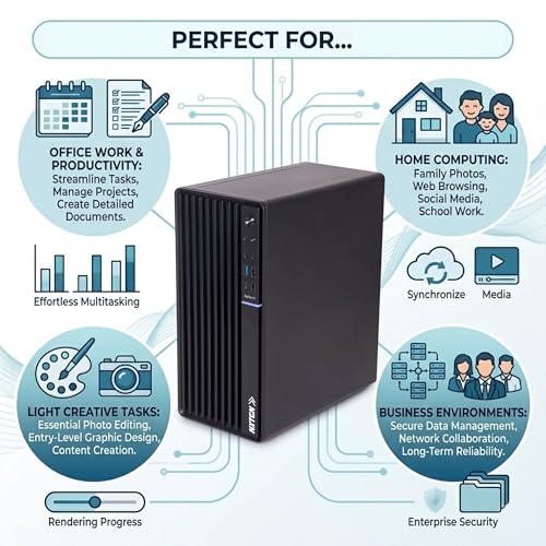 Image of NXTGN Top-Tier Business Desktop PC | Core i7 4790 3.60Hz | 16GB RAM | 512GB M.2 SSD | Windows 11 Pro & MS Office 2021 | 5G WiFi & Bluetooth | Type-C Port | Premium Metal Body | 2 Year On-Site Warranty