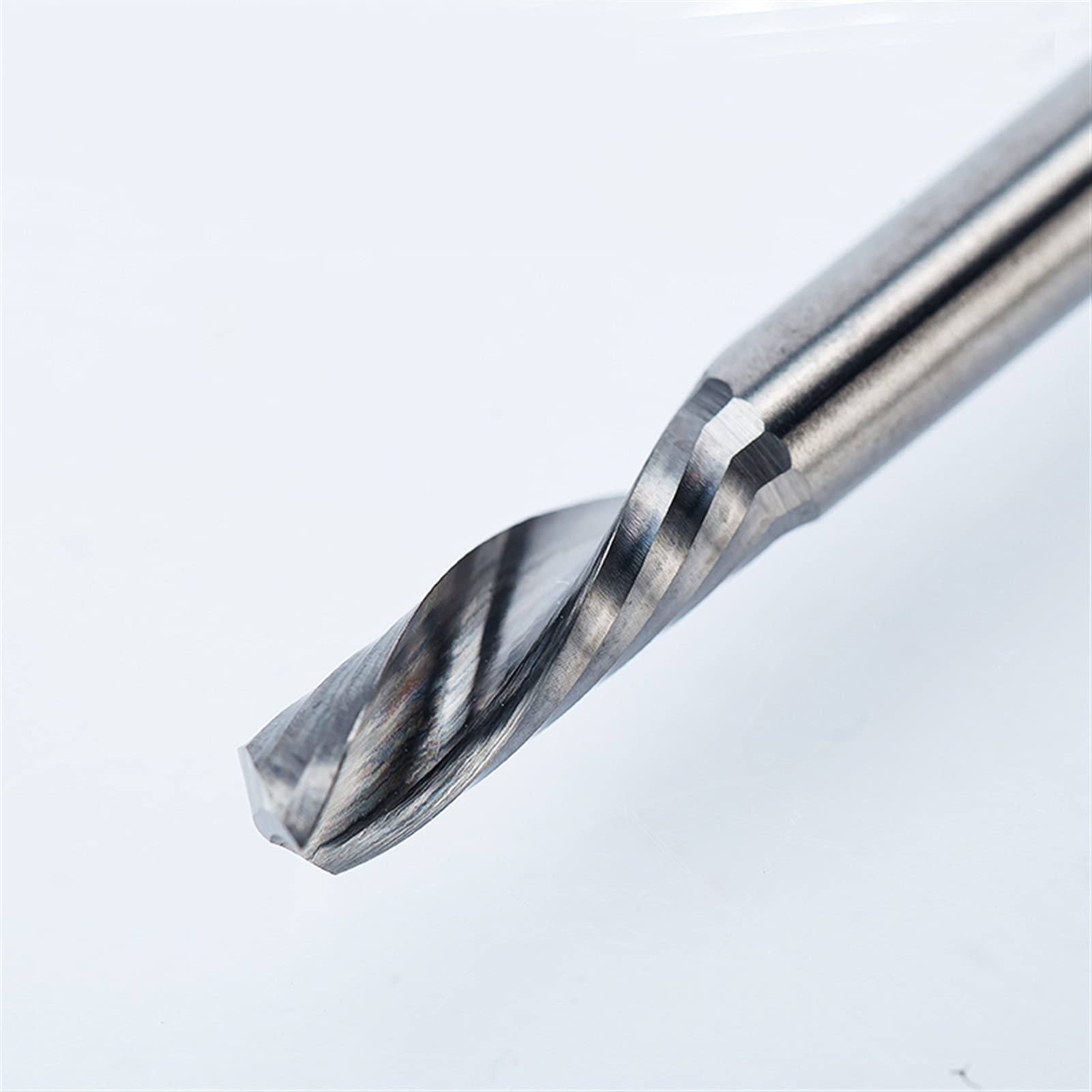5 unids/lote 4 mm cortador de fluta simple fresa CNC fresadora de carburo acrílico CNC Herramientas YIJIAN (dimensiones: 4 mm x 4 mm x 12 mm)