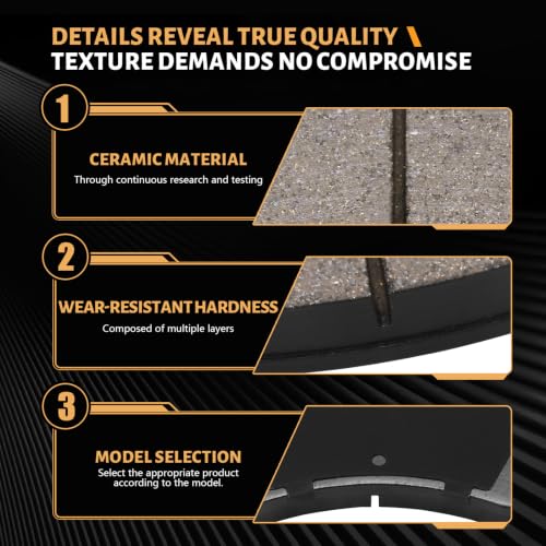 Image of D1192 Front Brake Pads Fit For MAZDA 6 2006-2007 i /s,MAZDA 6 2008-2013 All Models Ceramic Brake Pads 2006 2007 2008 2009 2010 2011 2012 2013 Replacement