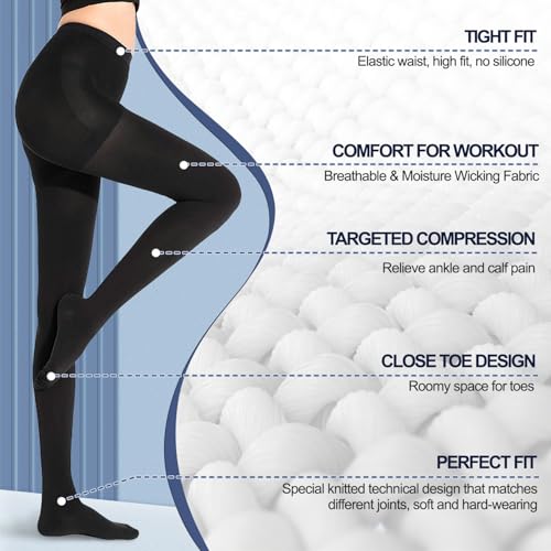 Chaussettes de compression pour varices et collants de compression médicale longs - 5