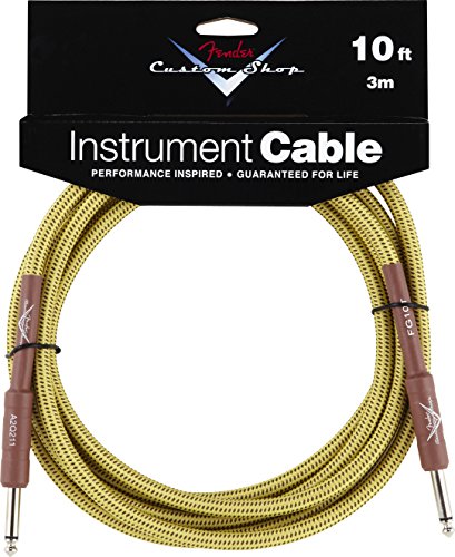 fender custom shop tweed cable - Fender Custom Shop 10' Instrument Cable - Tweed