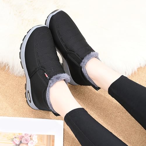 Snow Boots for Women Snow Shoes for Women Waterproof Non Slip Fur Lined Mid Top Sneakers Warm Winter Outdoor Booties Barefoot Shoes Comfortable Walking Shoe Lightweight Breathable 2025 Fashion3