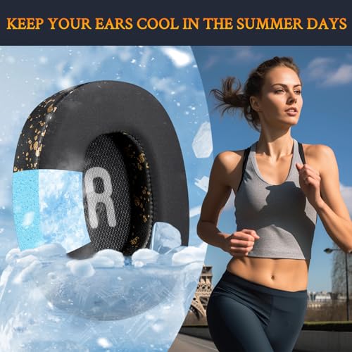 Image of SOULWIT Earpads Replacement for JBL Tune 700(700BT) /710(710BT) /720(720BT) /750(750BT,750BTNC) /760(760NC) /770(770NC) Headphones, Ear Pads Cushions with Softer Noise Isolation Foam - T700 CG Black Gold