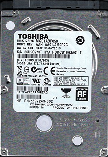 Preisvergleich Produktbild MQ01ABF050 AAH AA01 / am0p2 C Philippinen Toshiba 500 GB