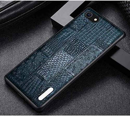 Étui de téléphone en cuir antichoc pour coque iPhone SE bleu
