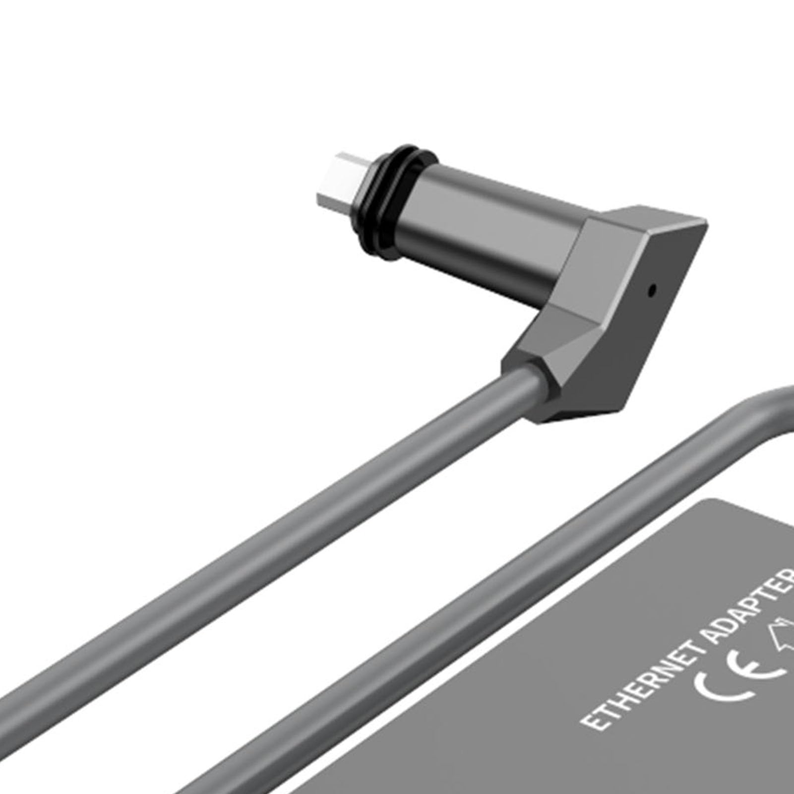 Generic Adattatore Ethernet Satellitare 2 Porte RJ45 Adattatore di Rete Cablata Ad Alta velocità per Dispositivi Compatibili di Seconda Generazione Attivati ​​Grigio