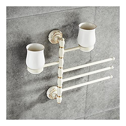 Porte-serviettes rotatif 360 compact et mural pour un séchage rapide - 3