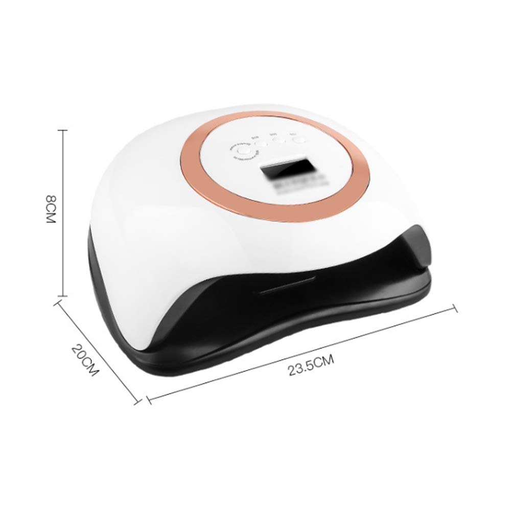 168W 42LED Lámpara de uñas Lámpara de manicura Lámpara de Secado de Gel de uñas Lámpara Profesional Material de uñas Cabina UV LED Gel de uñas(BLU)