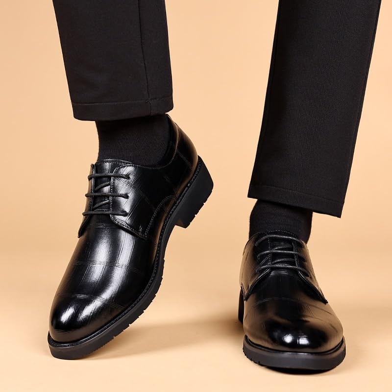 Men Casual Business Shoes Classic Lace-up Men's Formal Genuine Leather Shoes Men Dress Office Shoes Breathable Footwear Oxford Shoes for Men4