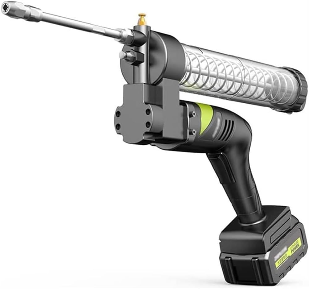 Pistola de engrase eléctrica, 12000 PSI, engrasador automotriz de Alta presión, máquina de Mantequilla Recargable con batería de Litio de 24V