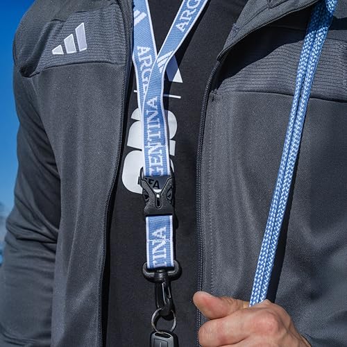 Image of adidas Unisex Adult Lanyard for Keys, ID Badge Holder, Keychain with Breakaway Buckle