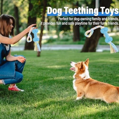Hundespielzeug, Kauknochen für Welpen und Zahnpflege-Spielzeug für zahnende Welpen, Für HundeSpielzeug, Interaktives kauknochen Hunde Spielzeug Für Große Mittelgroße Hunde und Welpen