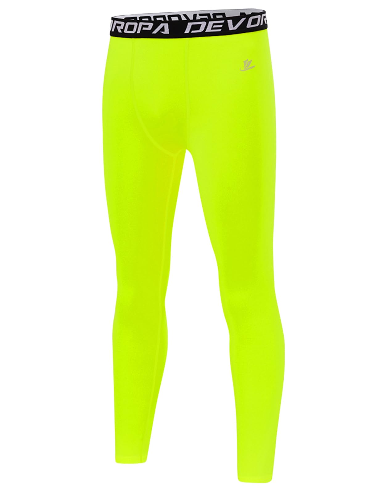 DEVOROPA Boys Leggings Youth Compression Pants Sports Tights Basketball Football Baseball Soccer Baselayer Slim/Regular/Husky