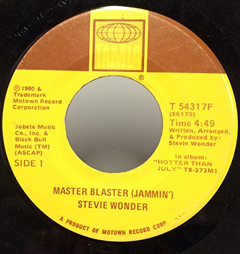 Stevie Wonder Master Blaster (Jammin) / Dub 45 rpm single Stevie Wonder Master Blaster (Jammin) / Dub 45 rpm single