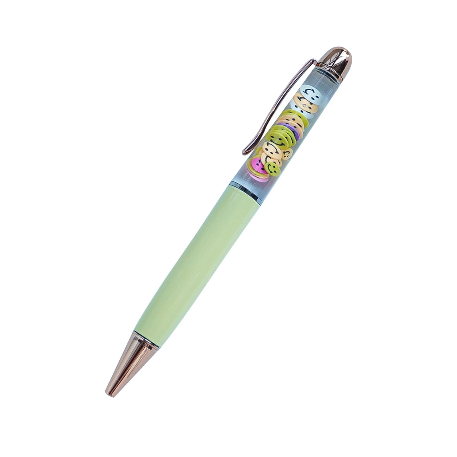 Smile Emott Funny Pens Cute Floater Floating Liquid Writing Journaling Office Pen Unique Gift For Women Men