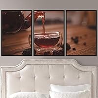 3 Piece Framed Canvas Wall Art Tea Canvas Prints Home Artwork Decoration for Living Room,Bedroom - 16