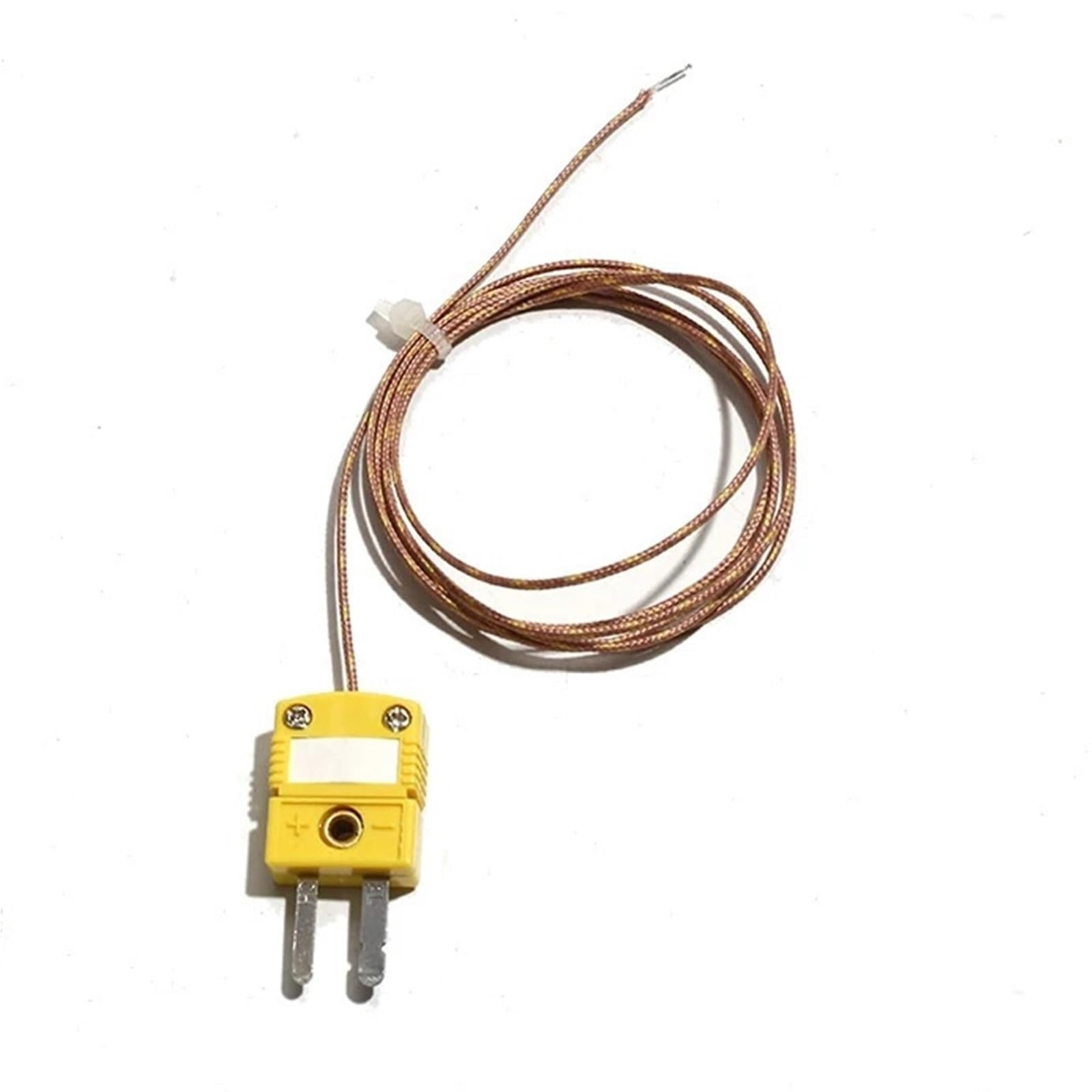 GG-K-30-SLE Sensor de termopar tipo K con enchufe y enchufe, cable de fibra de vidrio de 0,5 m a 5 m, medición de alta temperatura (clase de fibra de 1,5 m)
