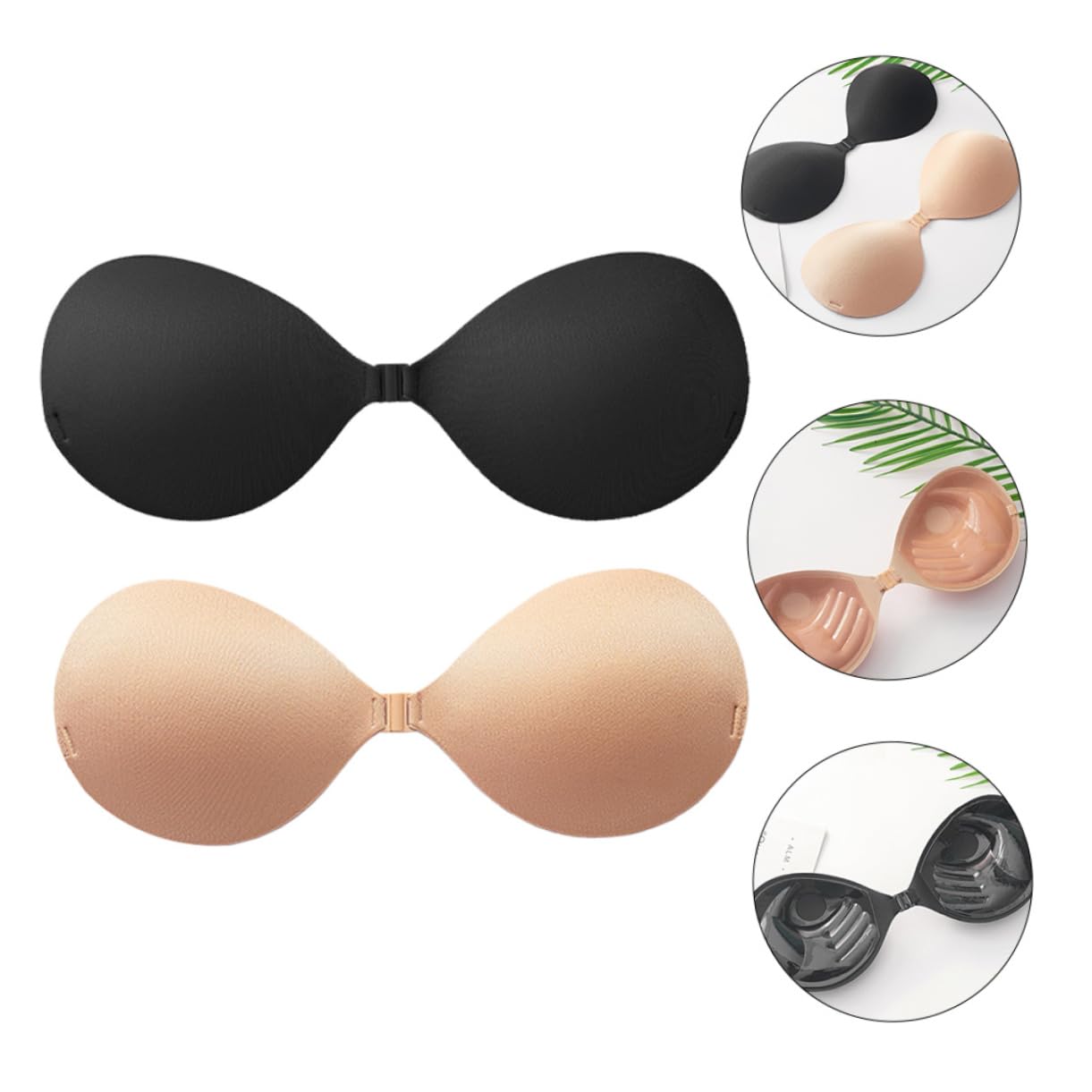 LIFKOME Pegatinas Escote Vestido 3 Juegos 2 Piezas Pegatinas De Ropa Interior Para Vestidos Sujetador Para Vestido De Novia Sujetadores Pegajosos Accesorios Para Niñas Gel De Sílice