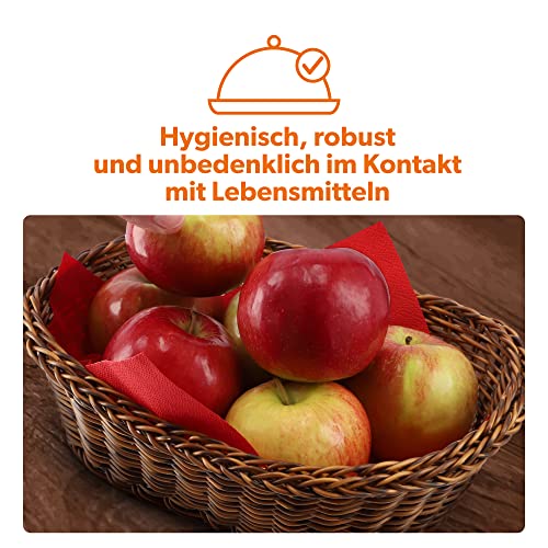 Foto von KADAX Geflochtener Korb, Brotkorb aus Polypropylen, Obstkorb, Lebensmittelkorb in 3 verschiedenen Farben, Frühstücks Flechtkorb, Besteckkorb, Aufbewahrungskorb (Braun, Oval)