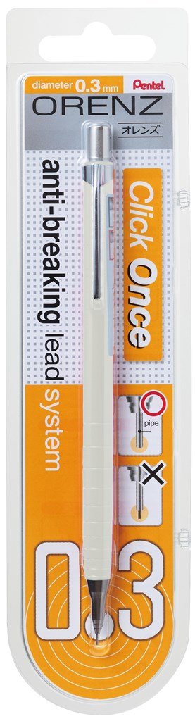 Mechanical Pencil Orenz 100% Shatterproof in Blister Card 0.3mm White
