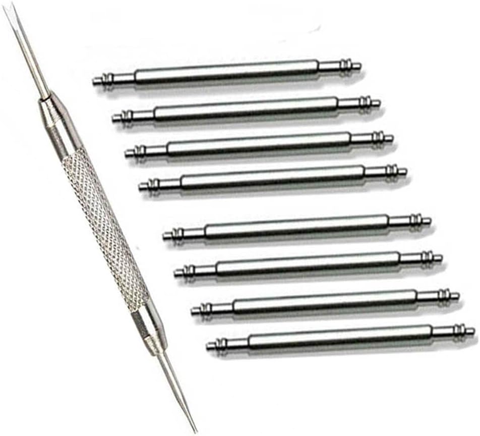 Olytop for 20mm Spring Bars Watch Pins Replacement Pins 8 PCS Diameter 1.5mm with Watch Band Remove Tool (20mm)