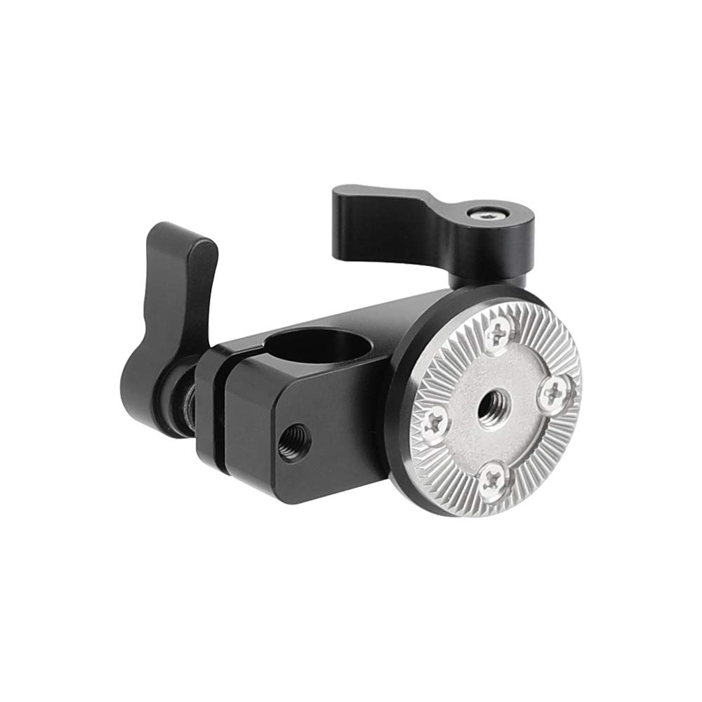 Support de rosace M6 contre les vibrations avec double serrage vertical 15 mm