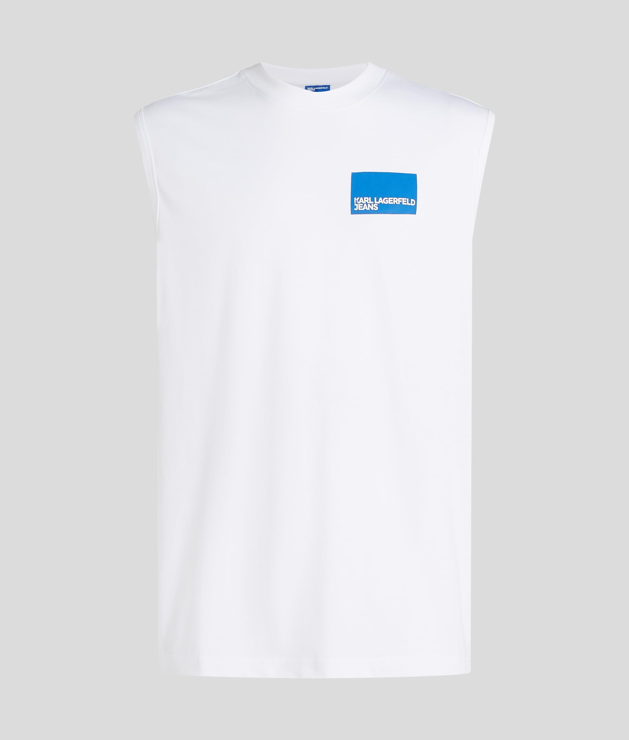 Karl Lagerfeld Jeans, Męskie, Relaxed Box Logo Tank, Relaxed Fit