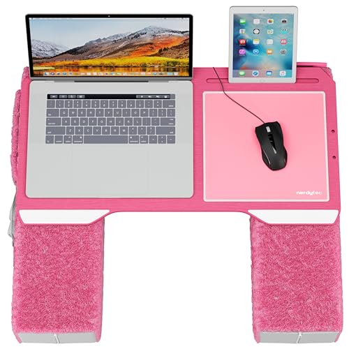 Couchmaster CYPINK, ergonomischer Laptoptisch für Couch, Sofa und Bett, extra breiter Laptop Tisch für Notebooks oder Wireless Peripherie