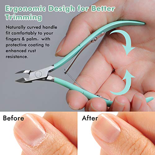 image for Cuticle Trimmer Cuticle Nipper - Cuticle Cutter Professional Stainless