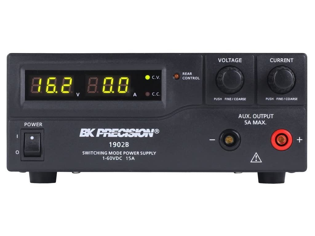 B&k Precision Dc Power Supply, 1Ch, 1-60V, 15A, Adj - 1902B