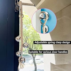 Canine Hanging Doorbells| 4 Additional Loud Canine Potty Coaching Bells| Adjustable Sturdy Braided Rope Door Bell for Canines to Ring to Go Outdoorssilver Small  Cucciolini Doodles Canine hanging doorbells| 4 additional loud canine potty coaching bells| adjustable sturdy braided rope door bell for canines to ring to go outdoorssilver small   cucciolini doodles