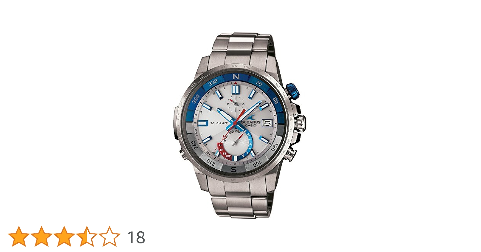 Amazon.co.jp: CASIO Oceanus Cachalot Men's Solar Radio