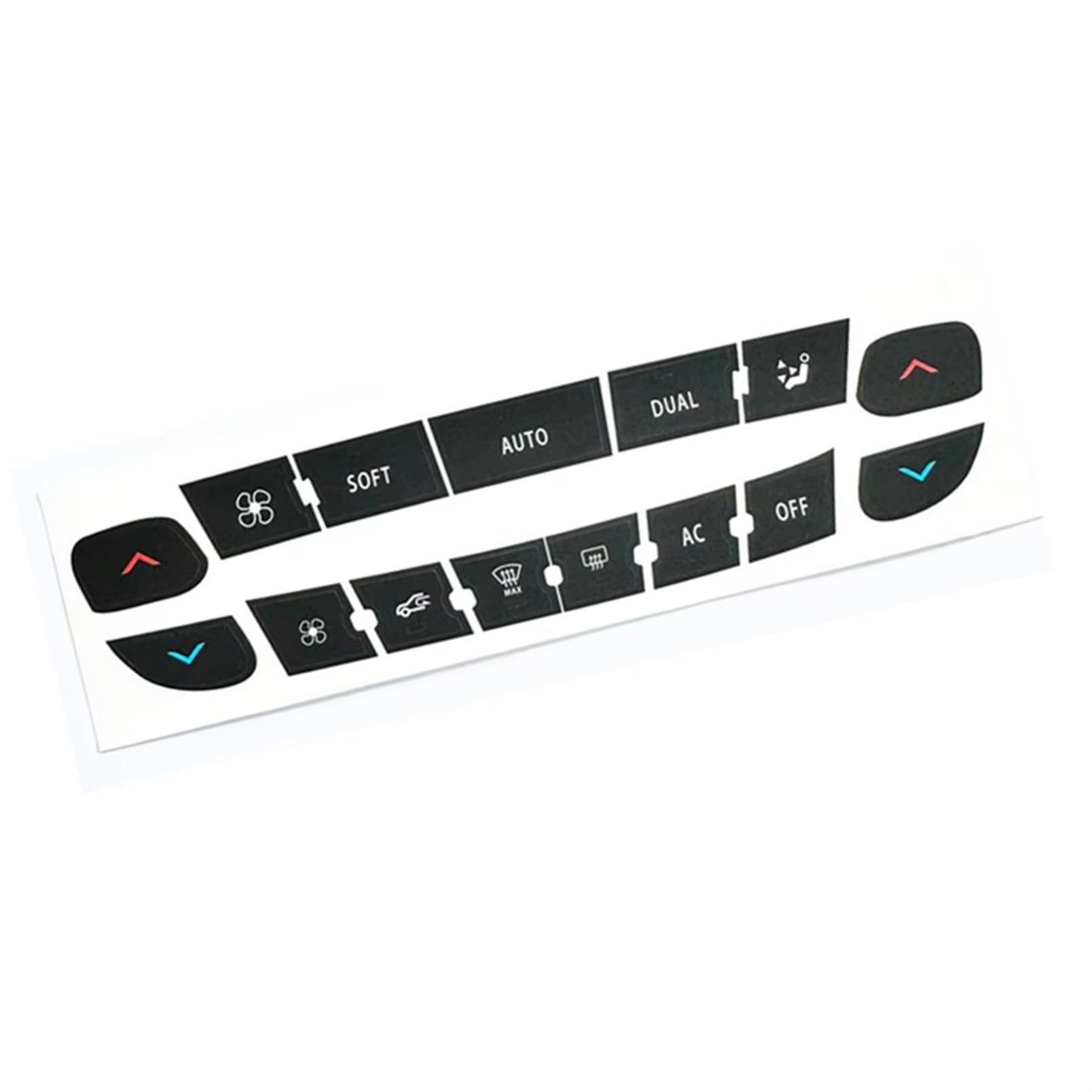 Bwwiezrs One Color Compatible With Megane For Master For Scenic Iii Air Conditioning Control Panel Button Repair Sticker Cd Radio Audio Button Stickers Interior Trims Sticker
