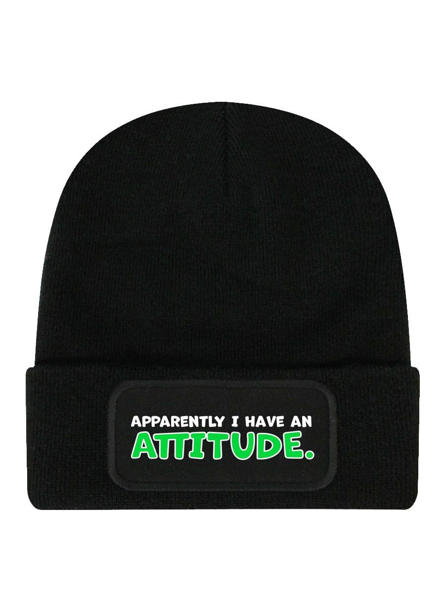 Grindstore Unisex Black Apparently I Have An Attitude Beanie