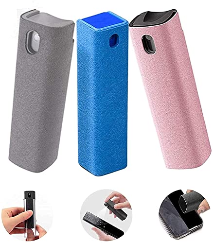 3 in 1 Fingerprint-Proof Screen Cleaner, Screen Cleaner Mist Spray, All-in-One Spray & Wipe Cleaner, Touchscreen Mist Cleaner, Screen Cleaner Spray, for Phones Laptop and Tablet Screens
