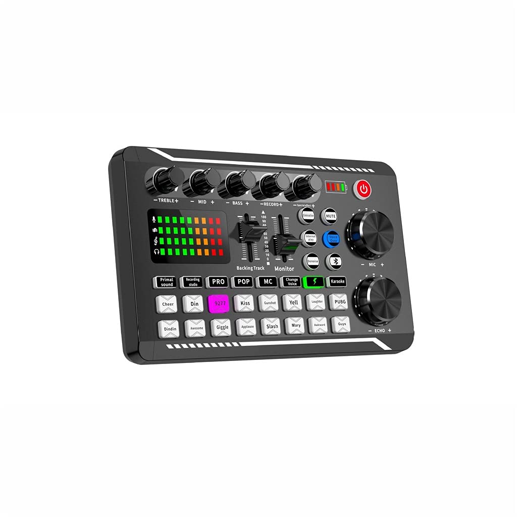 Carte Son Externe USB Audio, Microphone, Casque de Divertissement Personnel, Diffusion en Direct pour PC, téléphone et Ordinateur