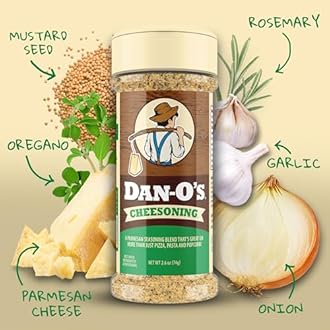 Dan-O's 2 Bottle Seasoning Set, Small Bottles, 2 Pack, Includes Cheesoning and Jalapeño Cheesoning Seasonings, Sugar Free, Zero Calorie, Use this Seasoning Kit in Pasta, Toppings or Sauce