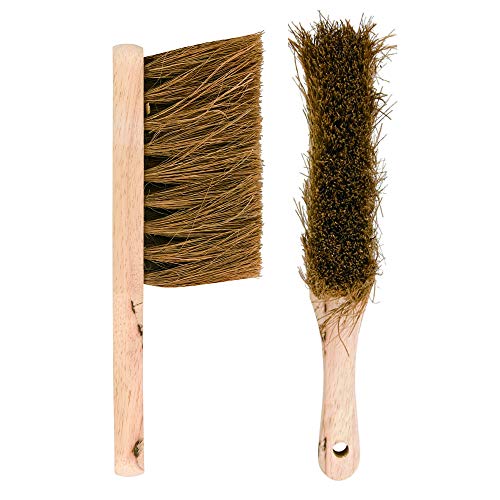 Image of Elliott Natural Coconut Fibre FSC Certified Hand Brush with Soft Bristles - Heavy Duty, Ideal for Indoor use, Homes, Kitchens and Spring Cleaning