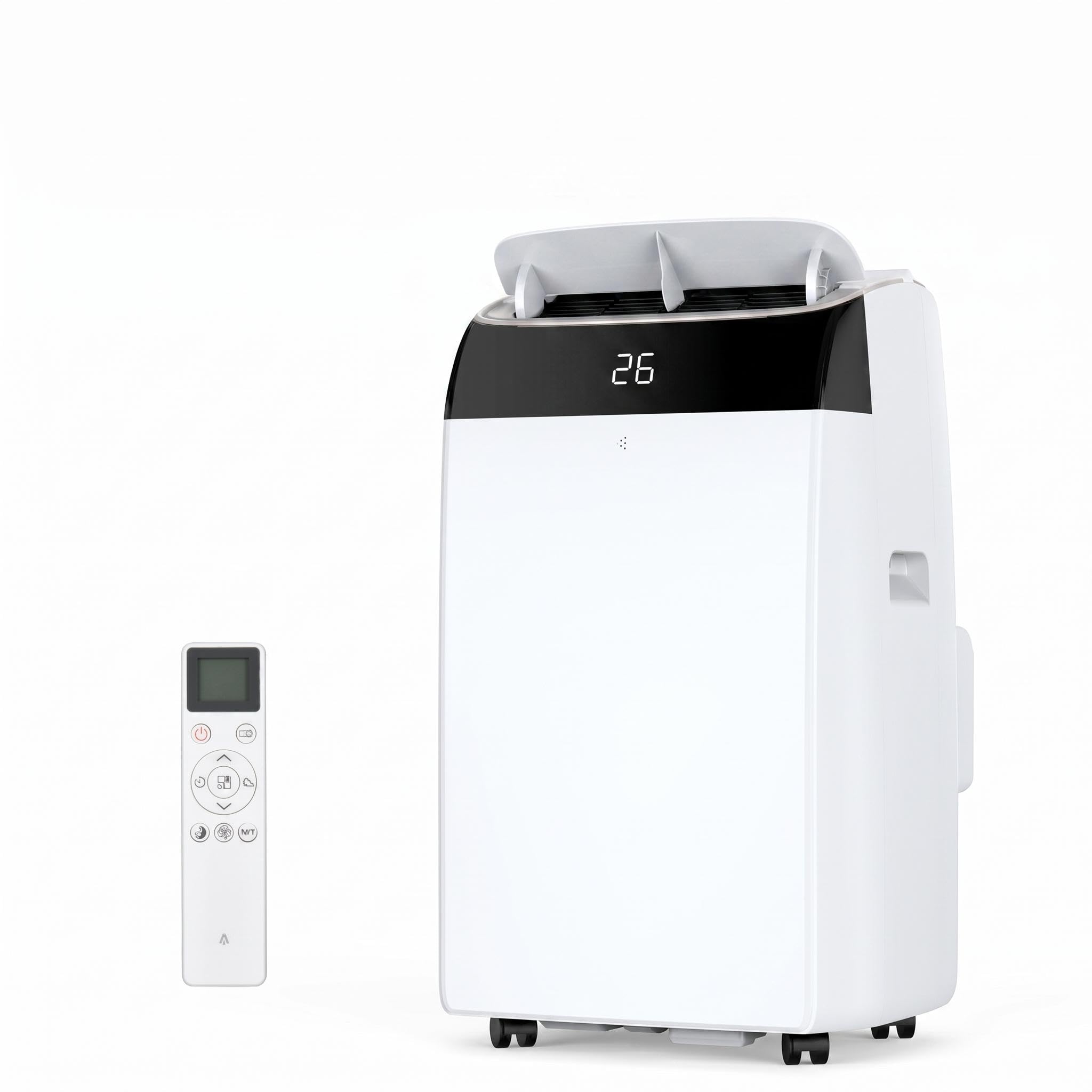 Lidzopas White 12000 Btu Portable Air Conditioner, Versatile 4-In-1 Ac Unit With Smart Control, Cooling, Dehumidifier & Fan, 2 Speeds, 24H Timer, Sleep Mode, Remote, Window Kit For Home Up To 550 Sq.ft